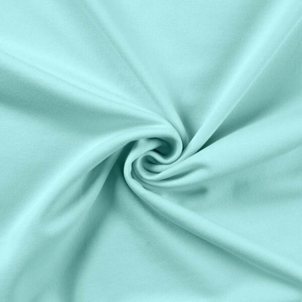 French Terry uni türkis