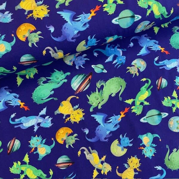 Drachen Jersey royalblau