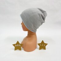 Beanie & Loop Zebras hellblau