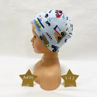 Haube & Loop Fahrzeuge hellblau