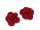 Textilblume Ø 30mm rot