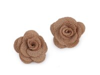Textilblume Ø 30mm braun