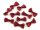 Masche 12mm x 25mm bordeaux