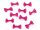 Masche getupft 20mm x 40mm pink
