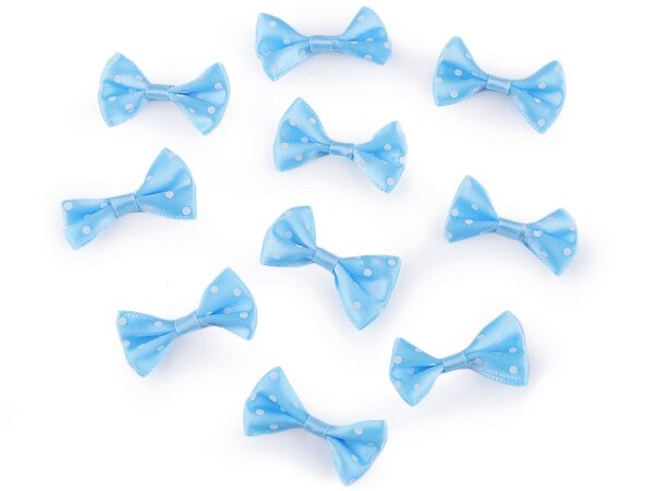 Masche getupft 20mm x 40mm hellblau
