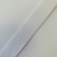 Gurtband 25mm weiß