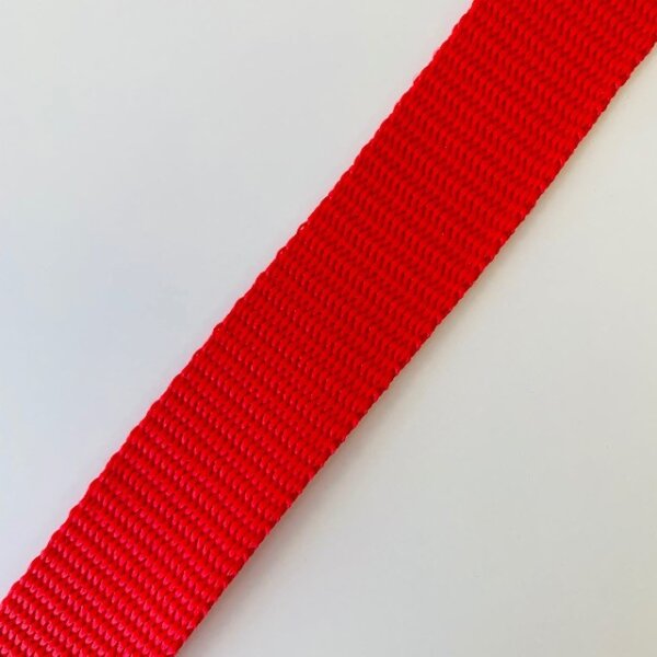 Gurtband 25mm rot