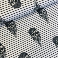 Cool skulls gestreift Jersey hellgrau meliert