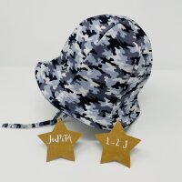 Hut Camouflage grau