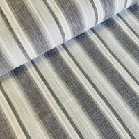 Musselin/Double Gauze Streifen grau