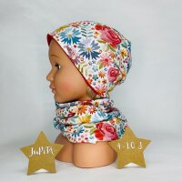 Haube & Loop gestickte Blumen