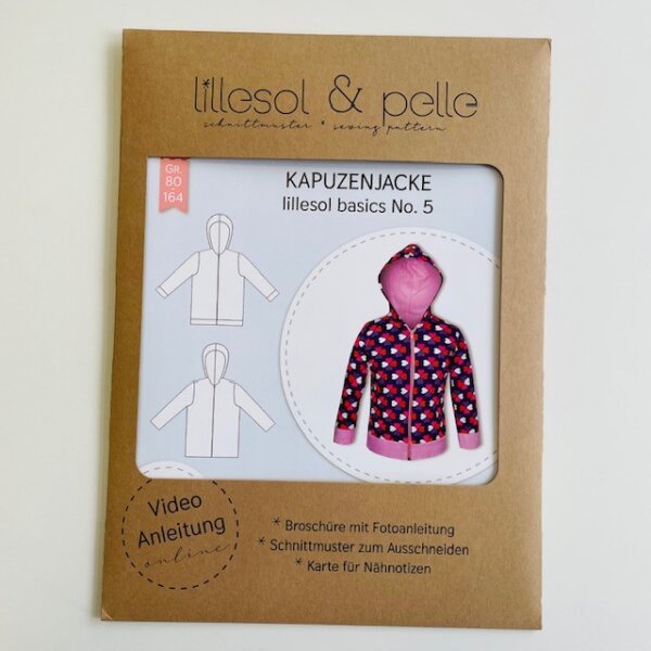 Papierschnittmuster lillesol basics No. 5 Kapuzenjacke