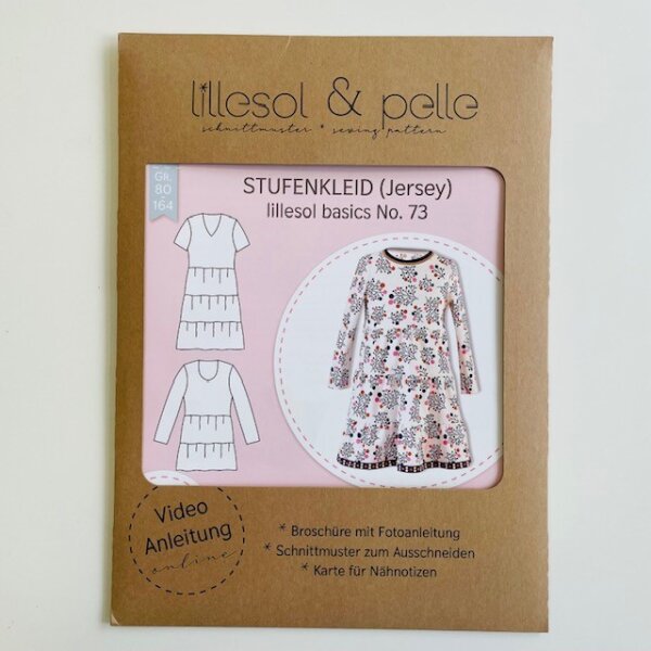 Papierschnittmuster lillesol basics No. 73 Stufenkleid (Jersey)