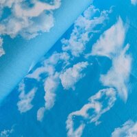 Wolkenhimmel Jersey hellblau