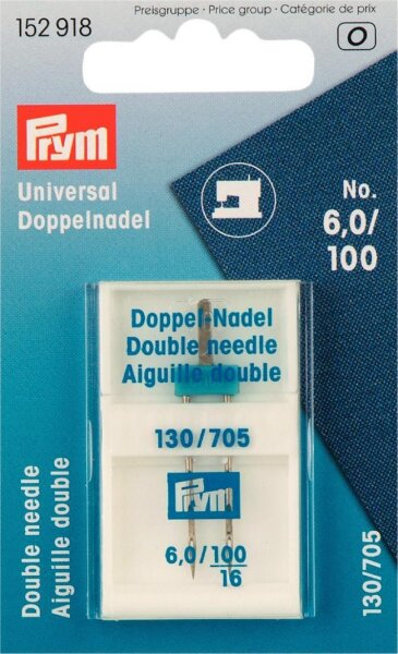 Prym Universal Doppelnadel No. 6,0/100