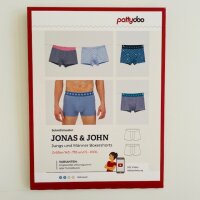 Papierschnittmuster pattydoo Boxershorts Jonas & John