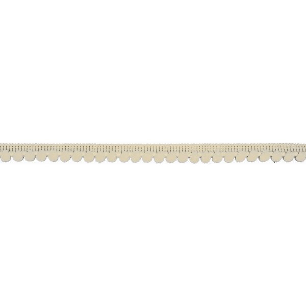 Bommelborte 6mm offwhite