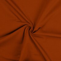 Baumwolljersey uni cognac