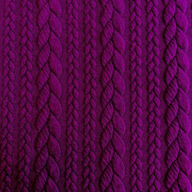 Zopf-Jacquard lila, 15,90