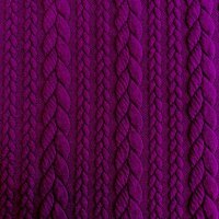 Zopf-Jacquard lila