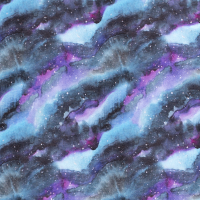 Galaxy Alpenfleece lila/blau/schwarz