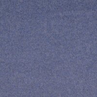 Baumwollfleece blau meliert