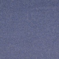 Baumwollfleece blau meliert