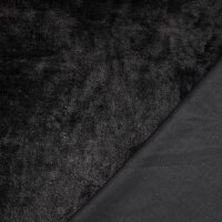 Alpenfleece uni schwarz