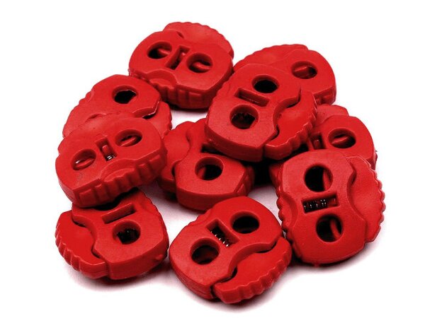 Duo-Kordelstopper 20x20mm rot