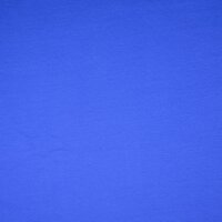 French Terry uni royalblau