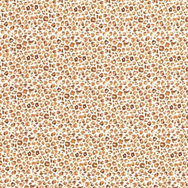 Kombistoff Sleepy leopard Jersey offwhite