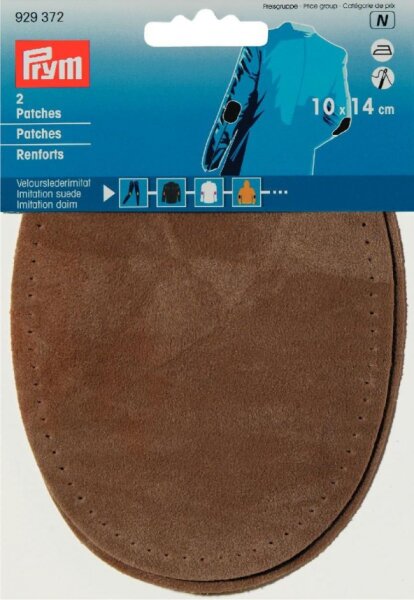 Prym Patches Velourslederimitat braun 10x14cm