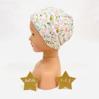 Haube & Loop Blätter und Herzen